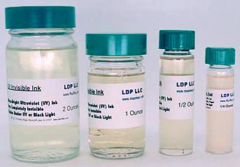 Inivisible Inks, Ink Pads and Pens